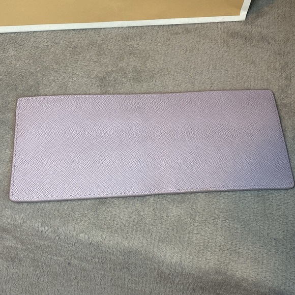 💜MICHAEL KORS💜Juliana Lilac Animal Print Large Flap Wallet/NWOT - Picture 11 of 12